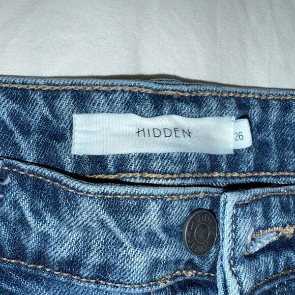 Hidden Women's Distressed Blue Jeans Size 26 - Picture 6 of 11